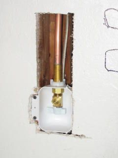 Slab leak reroute with new copper behind drywall